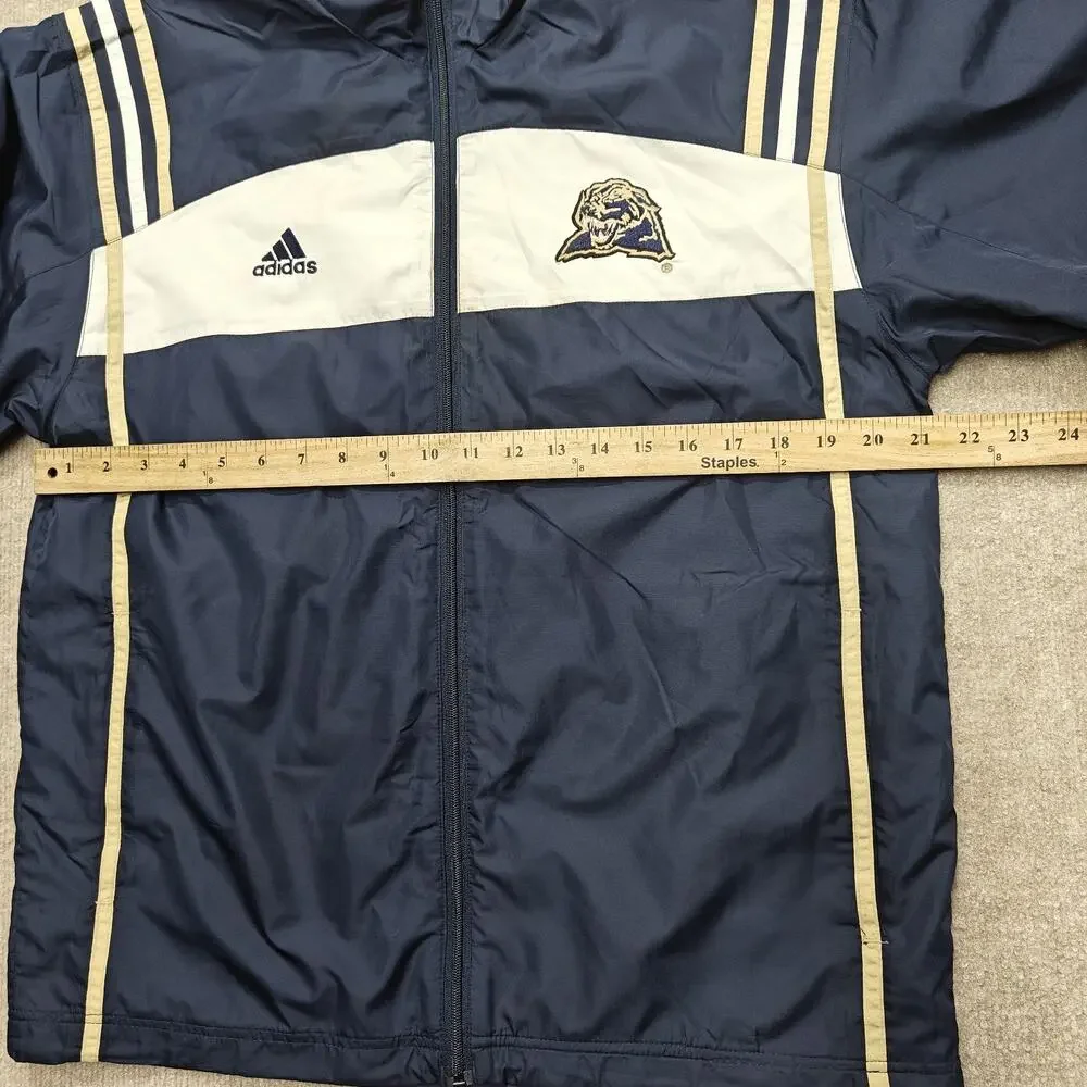 Vintage Men's Pittsburgh Panthers Track Blue Jacket Adidas Size S